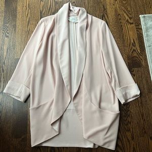 Light pink silk blazer
